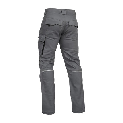 Leibwächter FLEX Bundhose in Grau von Hinten mit Stretch