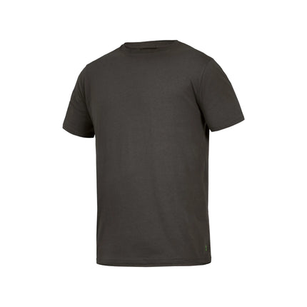 Dunkelgraues Leibwächter Rundhals T-Shirt Tom aus Single-Jersey-Mischgewebe, schlichtes Design.