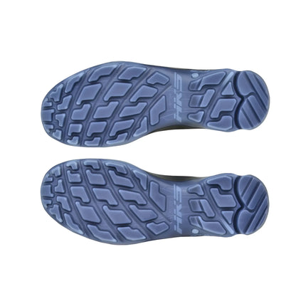 HKS Speed 1 VTP BOA Sicherheitshalbschuhe, Unterseite mit blauer, profilierter Sohle.