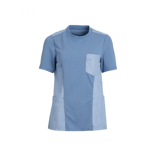 Kentaur Damen Piqueshirt für die Pflege in Babyblau