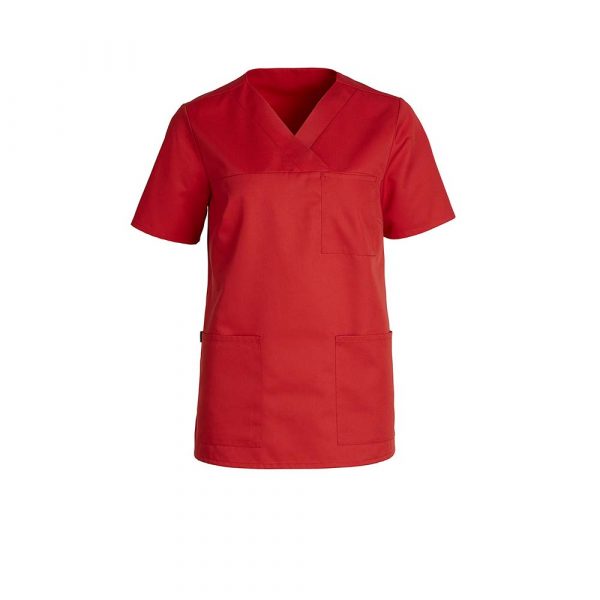 Kentaur Schlupfkasack für Damen in Krankenhäusern, Pflegebereich und mehr in Rot