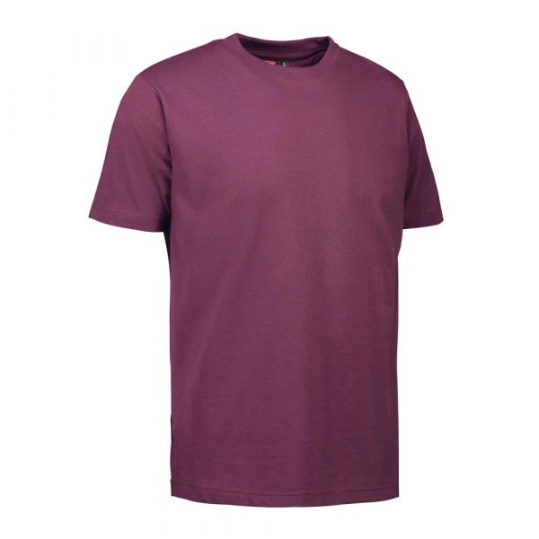 ID Identity Rundhals T-Shirt im Herrenschnitt / Unisex für die Industriewäsche geeignet in Bordeaux