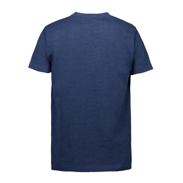 ID Identity Rundhals T-Shirt im Herrenschnitt / Unisex für die Industriewäsche geeignet in Blau Meliert
