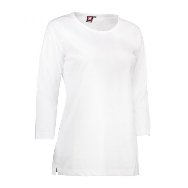 ID Identity Rundhals T-Shirt mit Dreiviertelärmeln für die Industriewäsche geeignet in Weiß