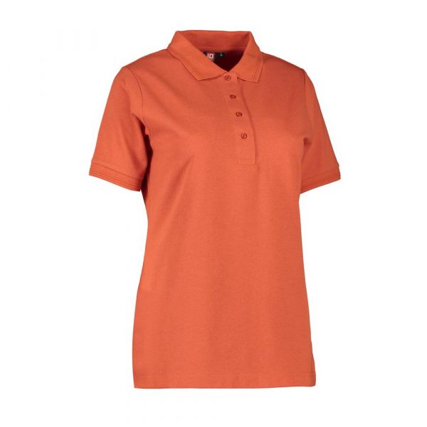 ID Nachhaltige Poloshirts für Damen in Orange Meliert