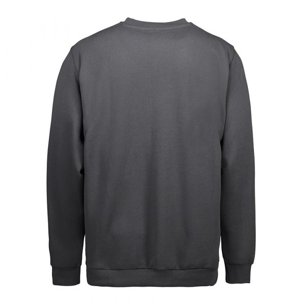 Für die Industriewäsche geeignetes Pro Wear Sweatshirt von ID Identity in Silbergrau