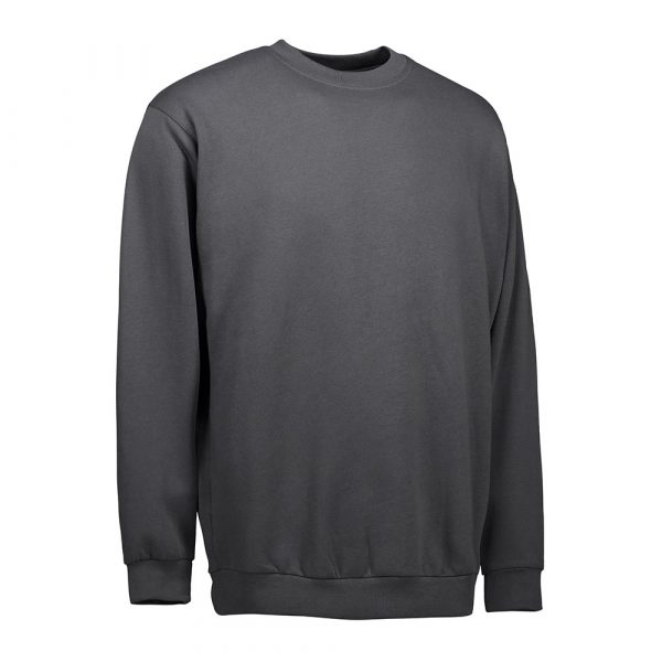 Für die Industriewäsche geeignetes Pro Wear Sweatshirt von ID Identity in Silbergrau