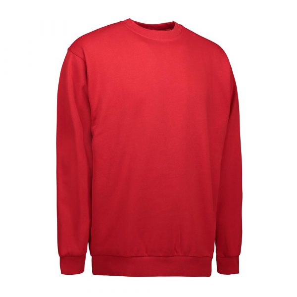 Für die Industriewäsche geeignetes Pro Wear Sweatshirt von ID Identity in Rot