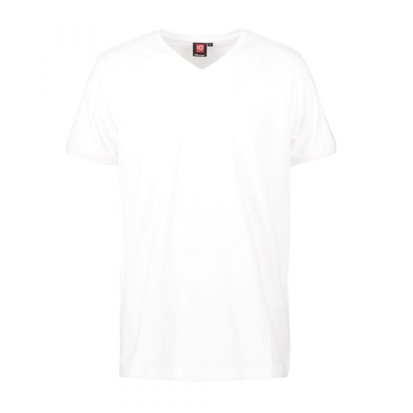 Industriewäschegeeignetes Pro Wear Care T-Shirt für den Pflegebereich im Herrenmodell mit Rundhalsausschnitt in Weiß