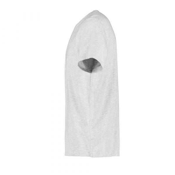 Bio O Neck T-Shirt für Herren / Unisex in Grau Meliert. Nachhaltig für privat Personen & Arbeitskleidung