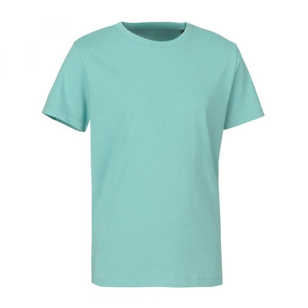 Bio O Neck T-Shirt für Herren / Unisex in Alt-Aqua. Nachhaltig für privat Personen & Arbeitskleidung