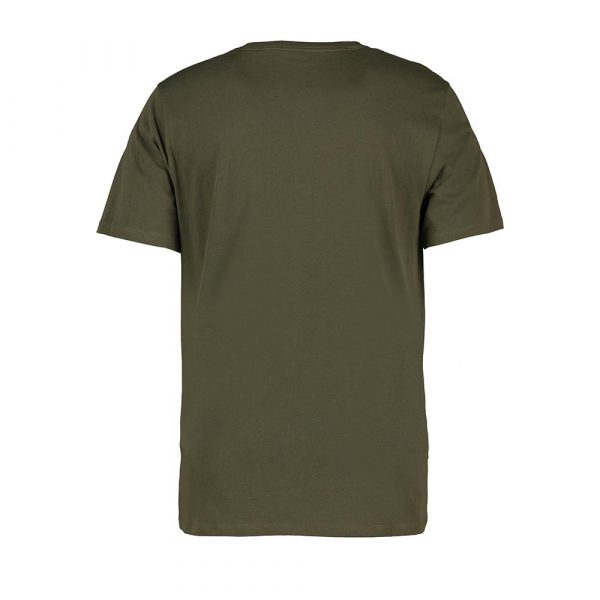 Bio O Neck T-Shirt für Herren / Unisex in Oliv. Nachhaltig für privat Personen & Arbeitskleidung