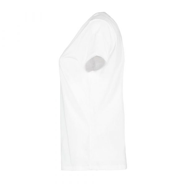 Bio O Neck T-Shirt für Frauen in Weiß. Nachhaltig für privat Personen & Arbeitskleidung