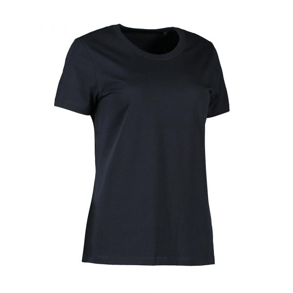 Bio O Neck T-Shirt für Frauen in Marine. Nachhaltig für privat Personen & Arbeitskleidung