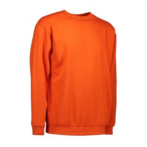 Klassisches Sweatshirt für Herren von ID Identity in Orange