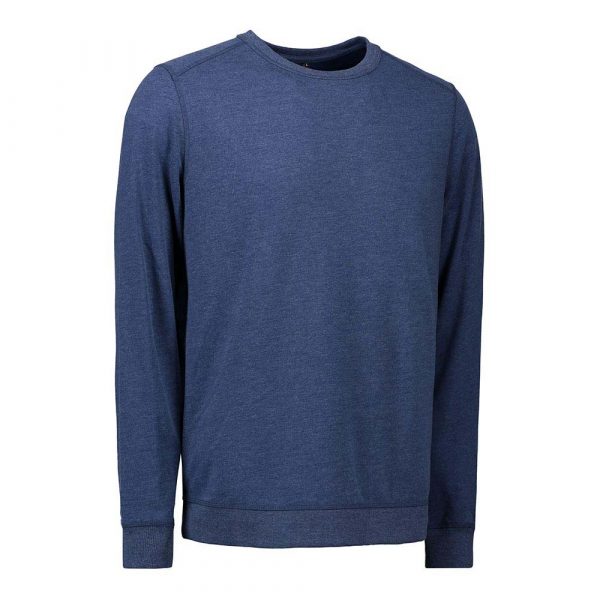 ID Core O Neck Sweatshirt für Herren in Blau meliert